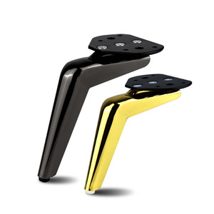 B049 Sickle Shape Furniture <b>Leg</b> Cold Rolled Steel Heavy Duty Modern <b>Sofa</b> Table Cabinet Support <b>Legs</b> - Product Image 2