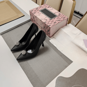 Zapatos de Tacón de Aguja con Punta Puntiaguda y Decoración de Diamantes de Imitación para Mujer, Elegantes y Modernos, Ideales para Salir de Noche, Fiestas y Citas - Product Image 2