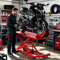 Ciseaux hydrauliques pour moto de 450 kg certifiés CE, rampe de chargement pour garage et atelier