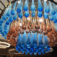 Nouveau produit Luminaire de plafond personnalisé grand projet Hall d'entrée d'hôtel Villa Lustre en cristal de luxe à LED