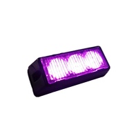 Luz Estroboscópica LED de Advertencia de 3W, Magenta, Morado, Verde, Rojo, Azul, Ámbar, para Parrilla, Cubierta, para Vehículos de Emergencia