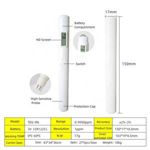 Fabriek Directe Verkoop TDS-M6 Tds Meter <span class=keywords><strong>Tester</strong></span> Voor Drinkwater, Digitale Water Kwaliteit Monitor Met Veilige Indicator - Product Image 5