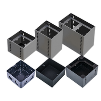 FUPAI universel en acier noir prise de terre boîte inférieure IP65 niveau de Protection anticorrosion Cassette Base prise