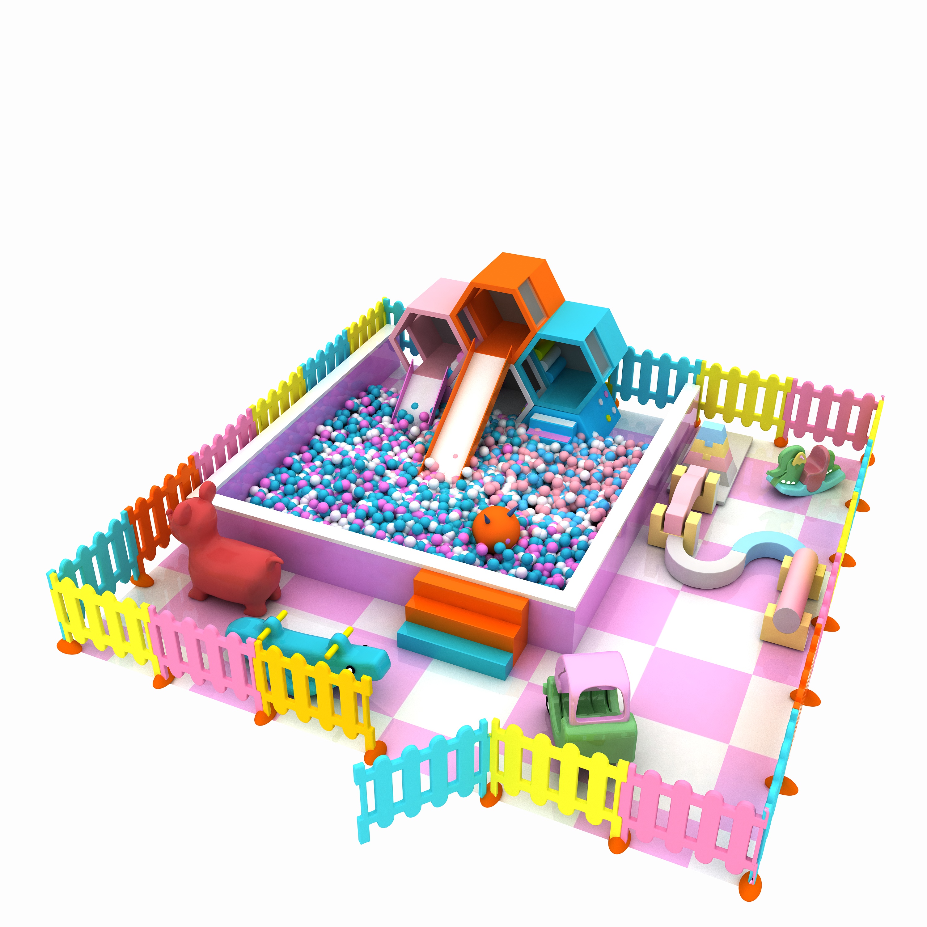 Kids Jungle Gym Indoor Outdoor Play Equipment for Ages 3-12