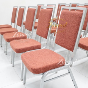 Sillas Apilables <span class=keywords><strong>de</strong></span> Metal Plateado <span class=keywords><strong>de</strong></span> Diseño Moderno para Hotel, Restaurante, Salón <span class=keywords><strong>de</strong></span> Banquetes, Sala <span class=keywords><strong>de</strong></span> Estar, Hospital, Personalizadas <span class=keywords><strong>de</strong></span> Fábrica, con Tapicería <span class=keywords><strong>de</strong></span> Lana <span class=keywords><strong>de</strong></span> <span class=keywords><strong>Cordero</strong></span> - Product Image 3