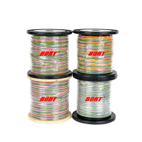 Cable Plano de Cobre Flexible de Alta Calidad 28AWG UL21311 Frpe, Cable Plano Arcoíris