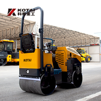 Rouleau vibratoire à double tambour KOTAI KD01 de 1 tonne avec moteur Changchai pour le compactage des chaussées en asphalte