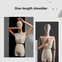 Coréen plat-épaule vêtements magasin modèle accessoires fenêtre présentoir demi-corps torsadé taille fausse femme poupée corps forme clavicule
