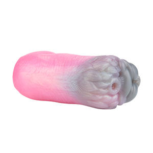 GEEBA Animal She-wolf Fantasy Two Channel Penis Stroker Silicone Male Masturbator Realistic Vagina Textured Pocket Pussy Sex Toy - Product Image 6