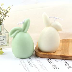 <span class=keywords><strong>Vela</strong></span> Decorativa Hecha a Mano con <span class=keywords><strong>Cera</strong></span> de Soja y <span class=keywords><strong>Cera</strong></span> de Abeja, con Aroma Personalizado, sin Rostro, con Forma de Conejo, para Decoración del Hogar en Pascua y Navidad - Product Image 3