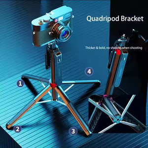 Trípode de Piso para Transmisión en Vivo P185 de 1.8 m de Altura, Palo Selfie con Cuádruple Soporte Antivibración - Product Image 4