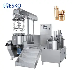 ESKO şurubu vakum emülgatör mikser alt homojenleştirici ile cilt bakım kremi emülsifiye makinesi