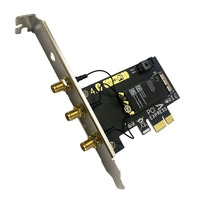 Adaptador de Tarjeta Wifi Interna para Escritorio BCM943602CS 802.11AC con BT 4.0 PCI E 3 Antenas para Tarjeta WLAN Inalámbrica IOS/OS X