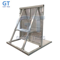 Barrière de contrôle de foule pliable et portable en aluminium Mojo, anti-collision, pour scène de concert, directement de l'usine Glory Truss