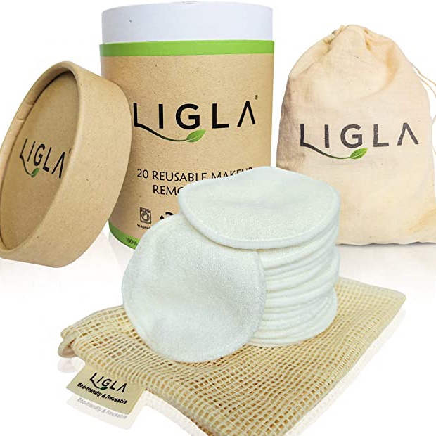 Многоразовые бамбуковые накладки для снятия макияжа, высококачественные очищающие накладки для снятия макияжа лица