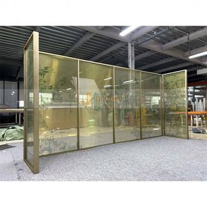 ANN8919 Custom Washable Durable Modern Coated Printed Artistic Stainless Steel Frame Structure Multi-Functional <b>Screen</b> <b>Partition</b> - Product Image 1
