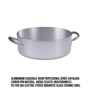 Cacerola de Aluminio (45cm) SERIE PROFESIONAL 7000 Plata Natural 7016 45 - Product Image 2