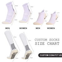 Chaussettes de sport antidérapantes en coton pour l'entraînement, le football, le pilates, avec logo personnalisé, pour hommes