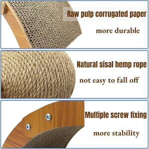 Rascador para Gatos de Cartón Corrugado con Bola de Sisal, Venta al Por Mayor del Fabricante - Product Image 2