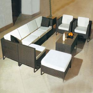 Garden Sofa Corner <strong>Clearance</strong> Sale Hotel Outdoor Semicircle Aluminium Circular <strong>Patio</strong> Wicker Rattan Garden Sofa Set <strong>Furniture</strong> - Product Image 4