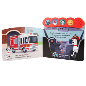 Libro Sonoro Interattivo a Tema <span class=keywords><strong>Camion</strong></span> <span class=keywords><strong>dei</strong></span> <span class=keywords><strong>Pompieri</strong></span> con Luci e Musica, Giocattolo Educativo per Bambini e Prescolare - Product Image 3