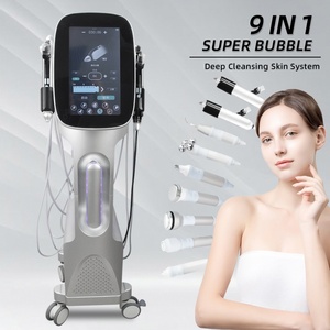 Appareil Hydro 9-en-1 Aqua Peel Microdermabrasion Hydratation Soin du Visage H2O2 Oxygénation et Éclat de la Peau avec Prise US - Product Image 2