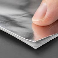 Papier alimentaire laminé miroir argenté 125 g/m², film PE métallisé, feuille en rouleau pour emballage de luxe de gâteaux et confiseries