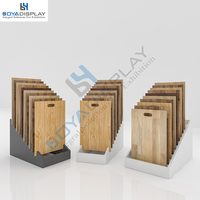 Présentoirs industriels robustes personnalisés blancs pour parquet, bois franc, carrelage céramique, carrelage mural, pierre et marbre