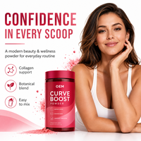 Poudre Curve Boost Marque Privée – Complément Naturel pour le Corps et les Courbes Féminines – Mélange Aguaje, Maca, Fenugrec