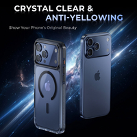 Coque transparente AUREXIONICS pour iPhone 17 Pro avec attraction magnétique
