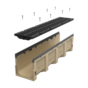 <span class=keywords><strong>Caniveau</strong></span> de drainage en béton polymère anti-corrosion robuste avec grille en fonte ductile pour le drainage de l'eau des allées - Product Image 2