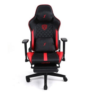Chaise de jeu de course <span class=keywords><strong>personnalisable</strong></span> Judor Siège de jeu en cuir à hauteur réglable avec repose-pieds Design convertible - Product Image 3