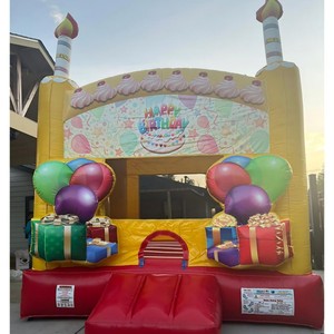 Castello Gonfiabile Commerciale a Forma di Torta di Compleanno per Eventi e Parchi Divertimento |   Produttore Diretto dalla Fabbrica - Product Image 2