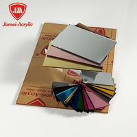 Jumei Easy Peel Stick Acrylic Self-Adhesive UV Resistant Mirror Sheet 0.8mm-3mm Thickness Cutting Superior Grade DIY Projects