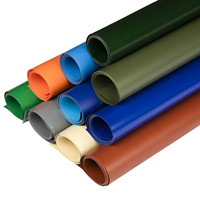 Bâche en PVC souple, tissu enduit de PVC haute résistance en rouleau pour couvrir les conteneurs de stockage et les bennes à déchets