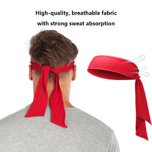 ที่คาดผมแบบยาวผ้านินจายืดหยุ่นได้ผ้าโพลีเอสเตอร์สำหรับเล่นกีฬาบาสเกตบอลเทนนิส - Product Image 4