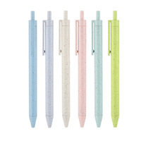Bolígrafos Ecológicos de Papel Reciclado de Paja de Trigo con Logotipo Personalizado, Regalos Promocionales para Oficina, Negocios y Marketing, Escritura de 1.0 mm