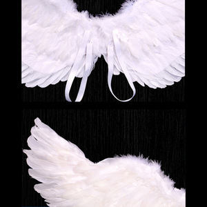 ขนนกนางฟ้า16สี80ซม. การแสดงบนเวทีคอสเพลย์วันฮาโลวีนงานปาร์ตี้อีสเตอร์สีฟ้าสำหรับเด็ก - Product Image 3