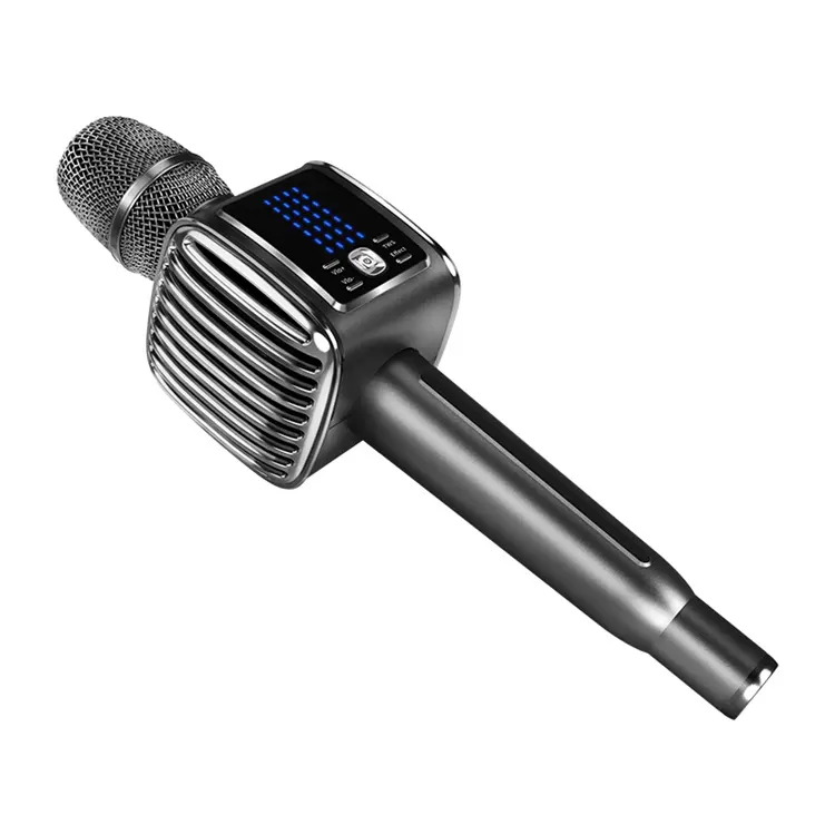 Taşınabilir Hifi bluetooth Karaoke LED ritim ekran DSP çip hoparlör gürültü azaltma ve filtre mikrofon PC ve TV için uygun