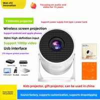 Mini projecteur portable HY200 Android 1080P pour cinéma maison, best-seller transfrontalier