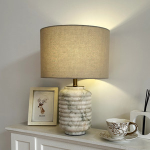 <b>Table</b> <b>Lamp</b> Ceramic Jar E27 LED Bulb <b>Base</b> 220V Switch Control Simple Design For Living Room Bedroom Hotel Decoration - Product Image 2