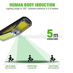 Năng lượng mặt trời đèn đường ngoài trời không dây năng lượng mặt trời an ninh tường ánh sáng cảm biến chuyển động chế độ chiếu sáng cho sân vườn Patio - Product Image 2