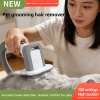 Kit de Toilettage pour Animaux 4-en-1 en Gros avec Écran LCD, Tondeuse Professionnelle pour Chiens et Outils de Toilettage, 100 Réglages de Vitesse