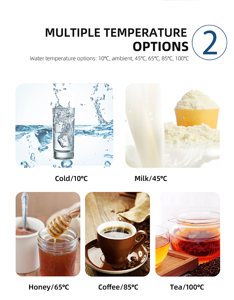 Filterpur desktop UV electric instant hot cold water filter dispenser price