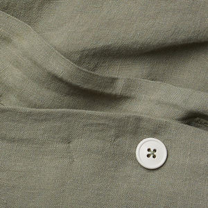 ชุดเครื่องนอนผ้าลินินสไตล์ยุโรปแบบหรูหราสั่งทำพิเศษ ขนาดคิงควีน พร้อมปลอกผ้านวมและปลอกหมอน ปิดด้วยกระดุม - Product Image 4