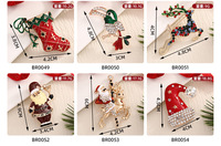 Bros Pin Kuda Berlian Mewah Aksesoris Natal Gaya Eropa Amerika Vintage Anti-Lampu untuk Gaun