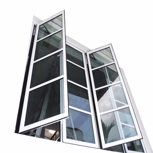 Fenêtre d'auvent en aluminium à rupture thermique certifiée NFRC grand <span class=keywords><strong>panneau</strong></span> de verre maison balançoire fenêtre à battant usine cadre en alliage d'aluminium - Product Image 1
