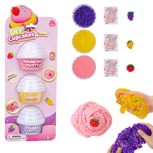 Nuevo Kit de Slime Elegante con Forma de Fruta Transparente, Espuma de Tres Tipos, en Empaque para Colgar - Product Image 1