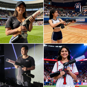 DE-02 Lanzador de Bolas de Nieve para Escenarios, Lanzador de Camisetas, Pistola Lanzadora de Camisetas, Regalo Novedoso - Product Image 3