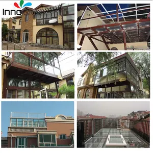 INNOGLASS Customize Tempered Glass Free Samples Sent Thick Tempered Glass Custom Balcony Fence Curved Tempered Glass